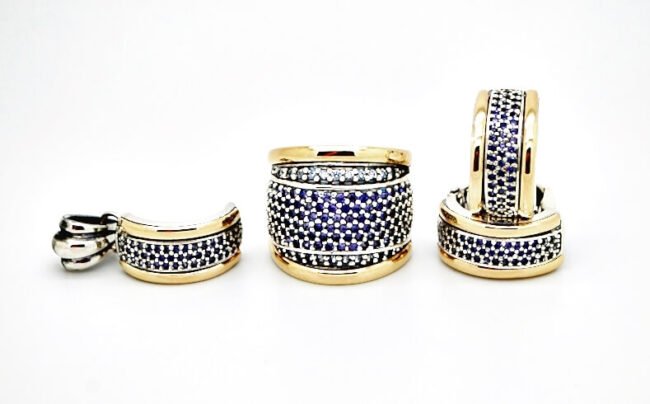 juegos / sets de joyas de oro y plata