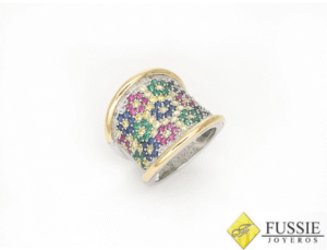 anillo plata miami fussie