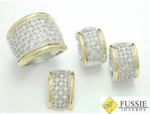 set de plata y oro Washington