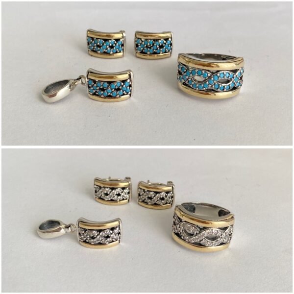 1208 Set de Joyeria PlataOro